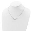 Lex & Lu Sterling Silver Polished CZ Infinity Symbol Necklace 18'' LAL112288 - 4 - Lex & Lu