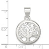 Lex & Lu Sterling Silver Polished Round Tree Pendant LAL11231 - 3 - Lex & Lu