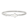 Lex & Lu Sterling Silver Cross Bracelet 7.5'' LAL112311 - 4 - Lex & Lu