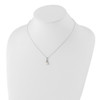 Lex & Lu Sterling Silver w/Rhodium 6-7mm White FWC Pearl CZ Pendant - 4 - Lex & Lu