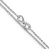 Lex & Lu Sterling Silver w/Rhodium 2-Strand Infinity Anklet - Lex & Lu