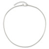 Lex & Lu Sterling Silver Round 2mm Neckwire Chain 16'' - 2 - Lex & Lu