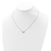 Lex & Lu Sterling Silver w/Rhodium CZ 18'' Necklace LAL112467 - 3 - Lex & Lu