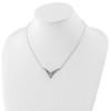 Lex & Lu Sterling Silver w/Rhodium CZ Necklace 18'' LAL112473 - 3 - Lex & Lu