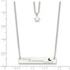 Lex & Lu Sterling Silver Enameled Moon & Back Bar 2-Strand 16'' Necklace - 4 - Lex & Lu