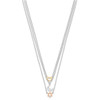 Lex & Lu Sterling Silver w/Rhodium Gold & Rose-tone Sun Moon Star Necklace 16'' - 2 - Lex & Lu