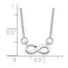 Lex & Lu Sterling Silver w/Rhodium Infinity Necklace 16'' - 4 - Lex & Lu