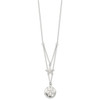 Lex & Lu Sterling Silver 2-strand Starfish and Sand Dollar 18'' Necklace 18'' - 2 - Lex & Lu