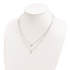 Lex & Lu Sterling Silver w/Rhodium CZ Necklace 16'' LAL112604 - 3 - Lex & Lu