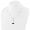 Lex & Lu Sterling Silver & Ruthenium-plated Mustache 18'' Necklace - 3 - Lex & Lu