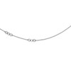 Lex & Lu Sterling Silver w/Rhodium D/C Circles Necklace 32'' - Lex & Lu