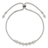 Lex & Lu Sterling Silver Diamond Cut Adjustable Bracelet - 3 - Lex & Lu