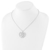 Lex & Lu Sterling Silver CZ Polished Heart Necklace 18'' - 3 - Lex & Lu
