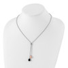 Lex & Lu Sterling Silver w/Rhodium FWC Pearl Knot 18'' Necklace & Earrings Set - 3 - Lex & Lu
