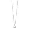 Lex & Lu Sterling Silver w/Rhodium 6-7mm White FWC Pearl Necklace Earrings Set - 6 - Lex & Lu