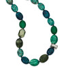 Lex & Lu Sterling Silver Jade, Crystal, Jasper and Serpentine Necklace 18'' - 2 - Lex & Lu