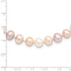 Lex & Lu Sterling Silver w/Rhodium 7-8mm Multi-color FWC Pearl Necklace 18'' - 5 - Lex & Lu