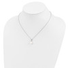 Lex & Lu Sterling Silver RH6.7mm White FWC Pearl Earrings and Necklace Set - 4 - Lex & Lu