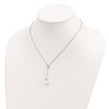 Lex & Lu Sterling Silver RH 8-9mm White Rice FWC Pearl CZ Necklace 18'' - 3 - Lex & Lu