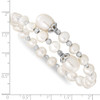 Lex & Lu Sterling Silver RH 6-9mm White FWC Pearl D/C Wrap Bracelet - 3 - Lex & Lu