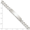 Lex & Lu Sterling Silver Polished Engravable Curb Link ID Bracelet 7'' LAL113120 - 3 - Lex & Lu