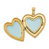 Lex & Lu 1/20 Gold Filled 4-Frame Enameled Heart Locket - 5 - Lex & Lu