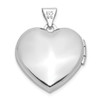 Lex & Lu Sterling Silver w/Rhodium 18mm Heart Preciosa Crystal Locket LAL113464 - 3 - Lex & Lu