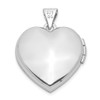 Lex & Lu Sterling Silver w/Rhodium 18mm Heart Preciosa Crystal Locket LAL113465 - 3 - Lex & Lu