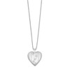 Lex & Lu Sterling Silver w/Rhodium 20mm w/Butterflies Heart Locket - 2 - Lex & Lu