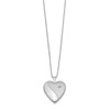Lex & Lu Sterling Silver w/Rhodium 20mm Diamond Heart Locket - 2 - Lex & Lu