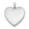Lex & Lu Sterling Silver w/Rhodium 24mm Enameled Rose Heart Locket - 3 - Lex & Lu