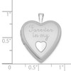 Lex & Lu Sterling Silver w/Rhodium 20mm Forever In My Heart Locket LAL113502 - 4 - Lex & Lu