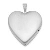 Lex & Lu Sterling Silver w/Rhodium 20mm D/C Butterflies Heart Locket - 3 - Lex & Lu