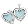 Lex & Lu Sterling Silver w/Rhodium 24mm Enameled & D/C Grandma Heart Locket - 5 - Lex & Lu