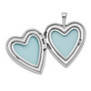 Lex & Lu Sterling Silver w/Rhodium Diamond Heart Locket Necklace Set LAL113560 - 4 - Lex & Lu