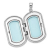 Lex & Lu Sterling Silver w/Rhodium Celtic Border Rectangular Locket - 5 - Lex & Lu