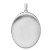 Lex & Lu Sterling Silver w/Rhodium w/Side Swirls 34mm Oval Locket - 3 - Lex & Lu