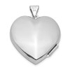 Lex & Lu Sterling Silver w/Rhodium Heart w/Diamond Locket - 3 - Lex & Lu