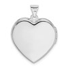 Lex & Lu Sterling Silver w/Rhodium w/Gold-plate 21mm Heart Locket LAL113613 - 3 - Lex & Lu