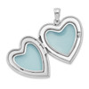 Lex & Lu Sterling Silver w/Rhodium Handprints Heart Locket - 5 - Lex & Lu