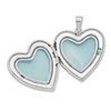 Lex & Lu Sterling Silver w/Rhodium Dove w/Cross Heart Locket - 5 - Lex & Lu