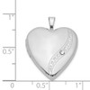 Lex & Lu Sterling Silver w/Rhodium Crystal Heart Locket - 4 - Lex & Lu