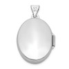 Lex & Lu Sterling Silver w/Rhodium 21x16mm Oval Tree Locket - 3 - Lex & Lu