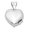 Lex & Lu Sterling Silver w/Rhodium & Gold-tone Floral Mom Heart Locket LAL113730 - 3 - Lex & Lu