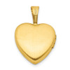 Lex & Lu Sterling Silver Gold-plated 12mm Fairy Heart Locket - 3 - Lex & Lu