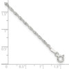 Lex & Lu Sterling Silver Singapore Anklet 9'' - 2 - Lex & Lu