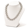 Lex & Lu Sterling Silver Majestik 14-15mm Grey Shell Bead Necklace 18'' - 3 - Lex & Lu