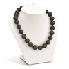 Lex & Lu Sterling Silver Majestik 16-17mm Blk Bead Hand Knotted Necklace 18'' - 3 - Lex & Lu