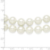 Lex & Lu Sterling Silver Majestik 2 Row 10-11mm White Shell Bead Necklace 18'' - 6 - Lex & Lu