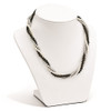 Lex & Lu Sterling Silver Majestik 3 Row 4-5mm White/Grey/Black Bead Necklace 18'' - 3 - Lex & Lu